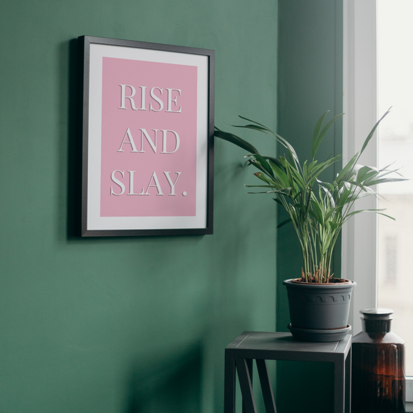 Rise and Slay Framed Print