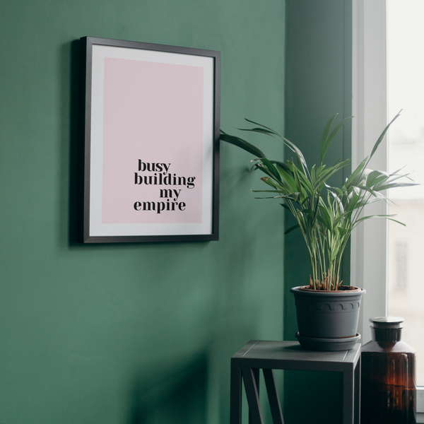 Building my Empire Framed Print