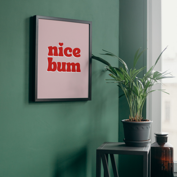 Nice Bum Framed Print